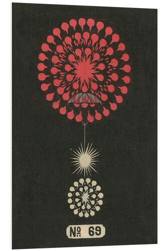 Foam board print Night Fireworks no 69, 1883