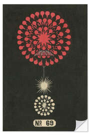 Sticker mural Night Fireworks no 69, 1883