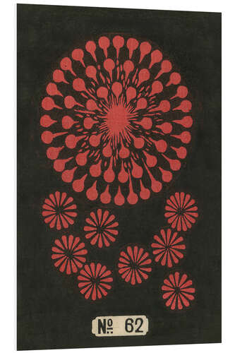Hartschaumbild Nachtfeuerwerk Nr. 62, 1883