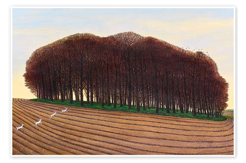 Póster Dorset Clump of Trees