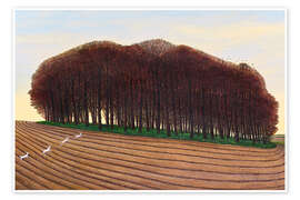Reprodução Dorset Clump of Trees - Liz Wright