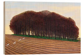 Wood print Dorset Clump of Trees - Liz Wright