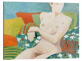 Aluminium print Seated Nude