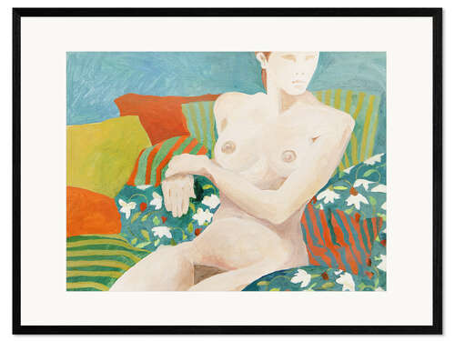 Stampa artistica con cornice Seated Nude