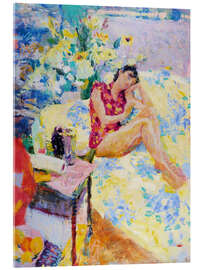 Acrylic print Studio interior with sleeping woman - Hugo Grenville