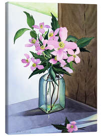 Obraz na płótnie Still life with pink clematis - Christopher Ryland