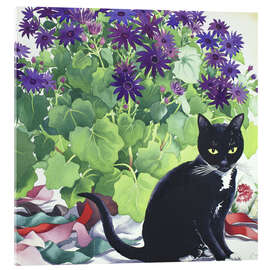 Akrylglastavla Senetti Plant and Cat, 2018