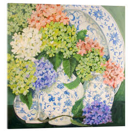 Quadro em acrílico Hydrangeas