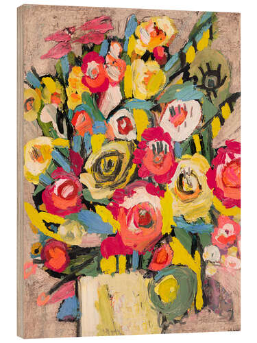 Wood print Valentine Day