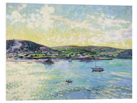 Hartschaumbild Bryher aus Tresco, September Abend