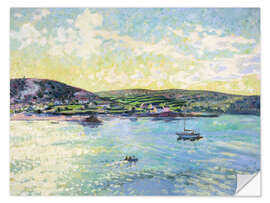 Wandsticker Bryher aus Tresco, September Abend