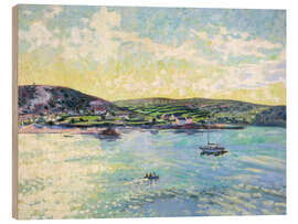 Tableau en bois Bryher from Tresco, September evening - Hugo Grenville