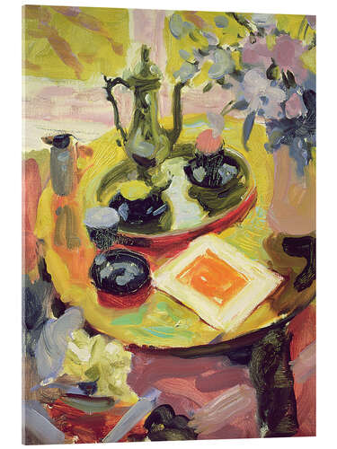 Akrylglastavla Still life with coffee pot