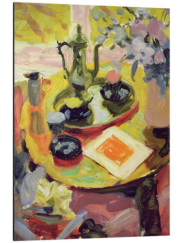 Aluminiumsbilde Still life with coffee pot