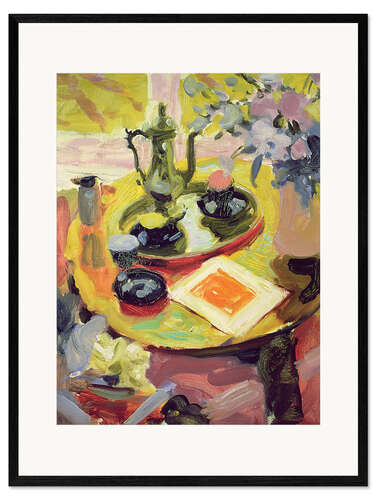 Framed art print Still life with coffee pot