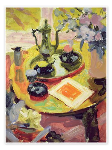 Poster Still life with coffee pot