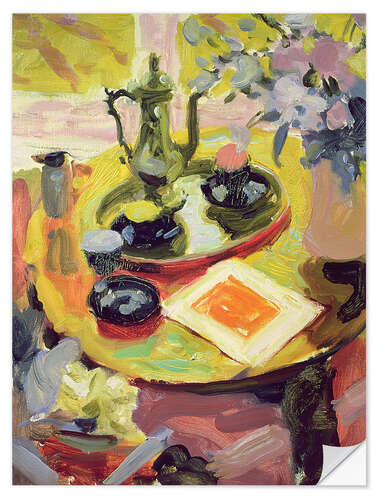 Sticker mural Still life with coffee pot
