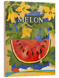 Wood print Melon - Jennifer Abbott