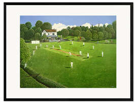 Innrammet kunsttrykk Cricket in Claygate, 1981