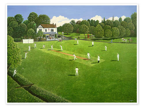Poster Cricket in Claygate, 1981
