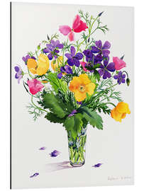 Tableau en aluminium Poppies and geraniums