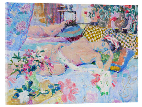 Acrylic print Morning Light, Sleeping Nude Dreaming