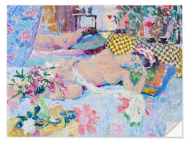 Naklejka na ścianę Morning Light, Sleeping Nude Dreaming - Hugo Grenville