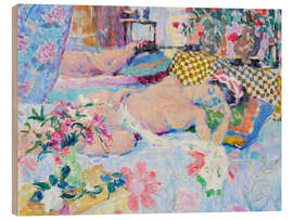 Obraz na drewnie Morning Light, Sleeping Nude Dreaming - Hugo Grenville