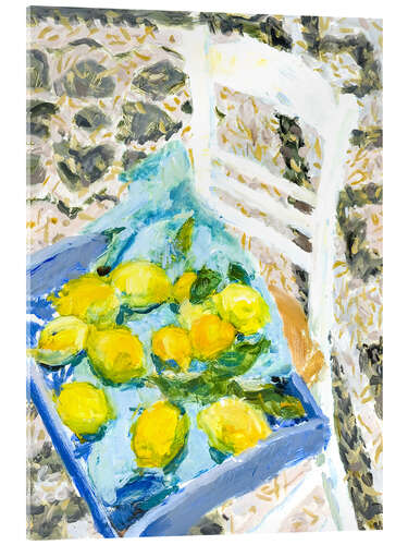 Acrylic print Lemon from the market