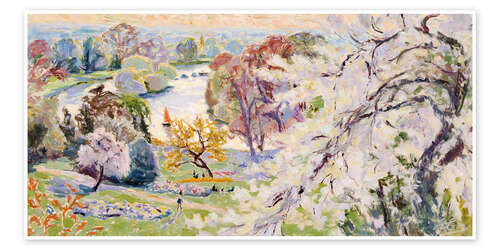 Plakat An English Pastoral, the Thames from Richmond