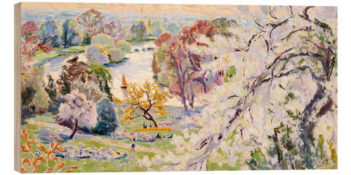 Wood print An English Pastoral, the Thames from Richmond