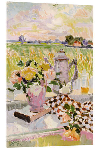 Acrylglasbild Summer Roses, Suffolk