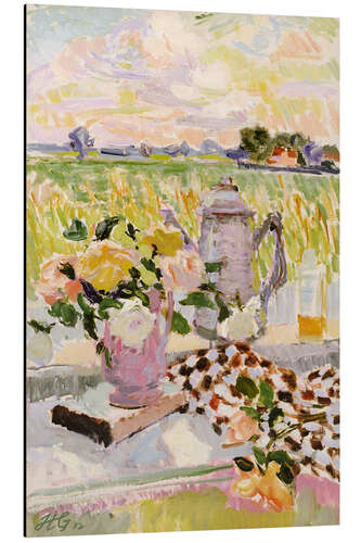 Aluminium print Summer Roses, Suffolk