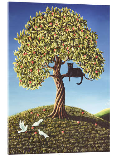 Acrylic print Cat in a Peach Tree, 1989