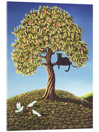 Acrylic print Cat in a Peach Tree, 1989