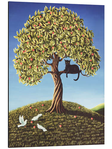 Quadro em alumínio Cat in a Peach Tree, 1989