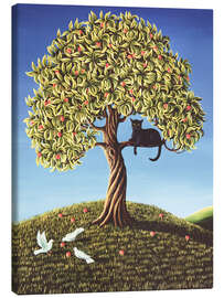 Stampa su tela Cat in a Peach Tree, 1989 - Liz Wright