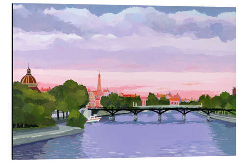 Cuadro de aluminio Sunset in Paris
