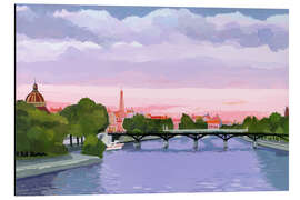 Cuadro de aluminio Sunset in Paris