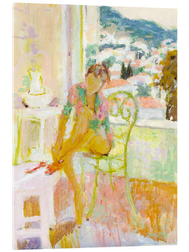 Tableau en verre acrylique Getting Dressed, Evening Light