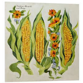 Hartschaumbild Mais- und Markblüten - Jennifer Abbott