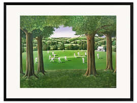 Stampa artistica con cornice Village Cricket