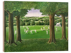 Cuadro de madera Village Cricket - Liz Wright