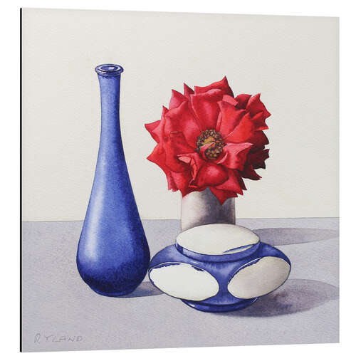 Aluminiumsbilde Still Life with Red Rose