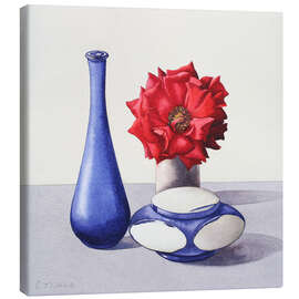 Canvas-taulu Still Life with Red Rose