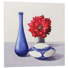 PVC print Still Life with Red Rose