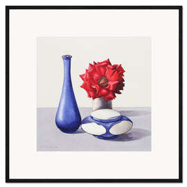 Kehystetty taidepainatus Still Life with Red Rose