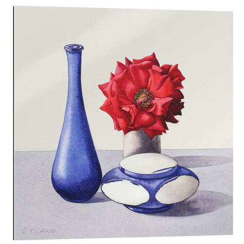 Cuadro de plexi-alu Still Life with Red Rose