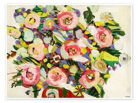Wall print Rose mosaic - Emily Fox King