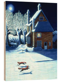 Wood print The Fox Dance - Liz Wright